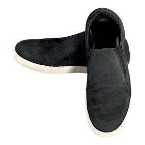 Vince Shoes Mens 10 Graphite Suede Sneaker Slip On Fletcher Urban Streetwear